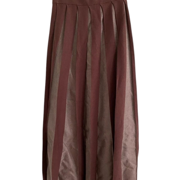 Anthropologie NWT sheer pleated maxi skirt - Picture 7 of 8